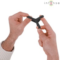 Intense Carson Anillo Doble Silicona Negro Modelo 4