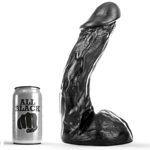 Dildo All Black 28 Cm para Estimulación del Punto G