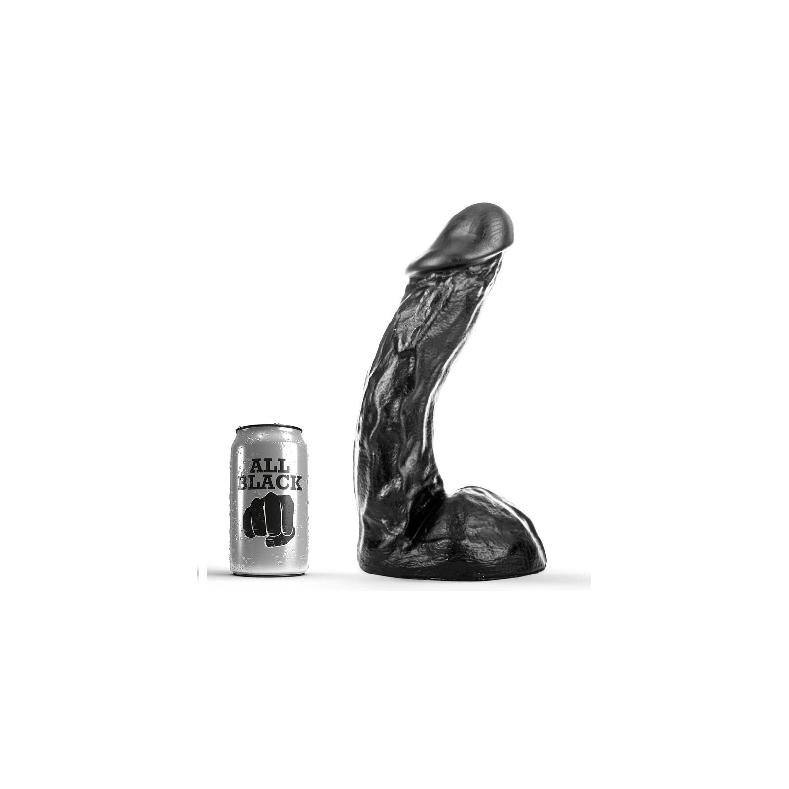 All Black 28 cm Dong for G-spot Stimulation