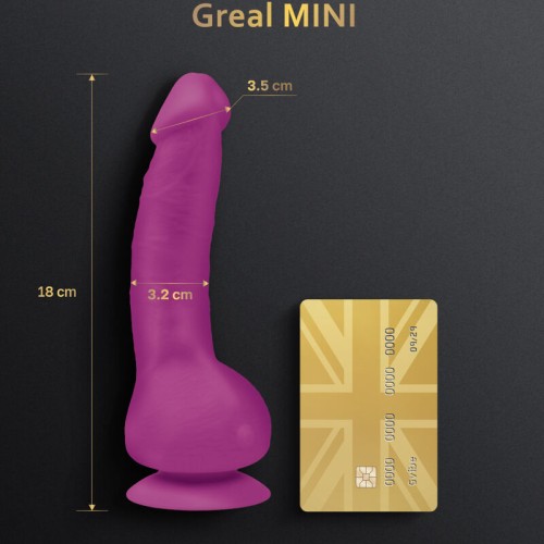 Greal Mini Dildo Vibrador Siliciona Fucsia