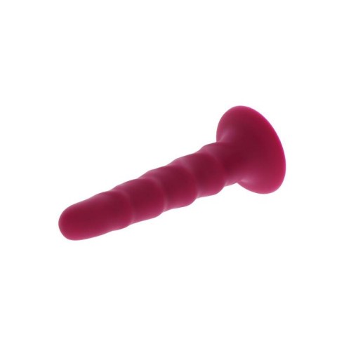 Ribbed Dong 12 Cm Red for Enhanced Pleasure