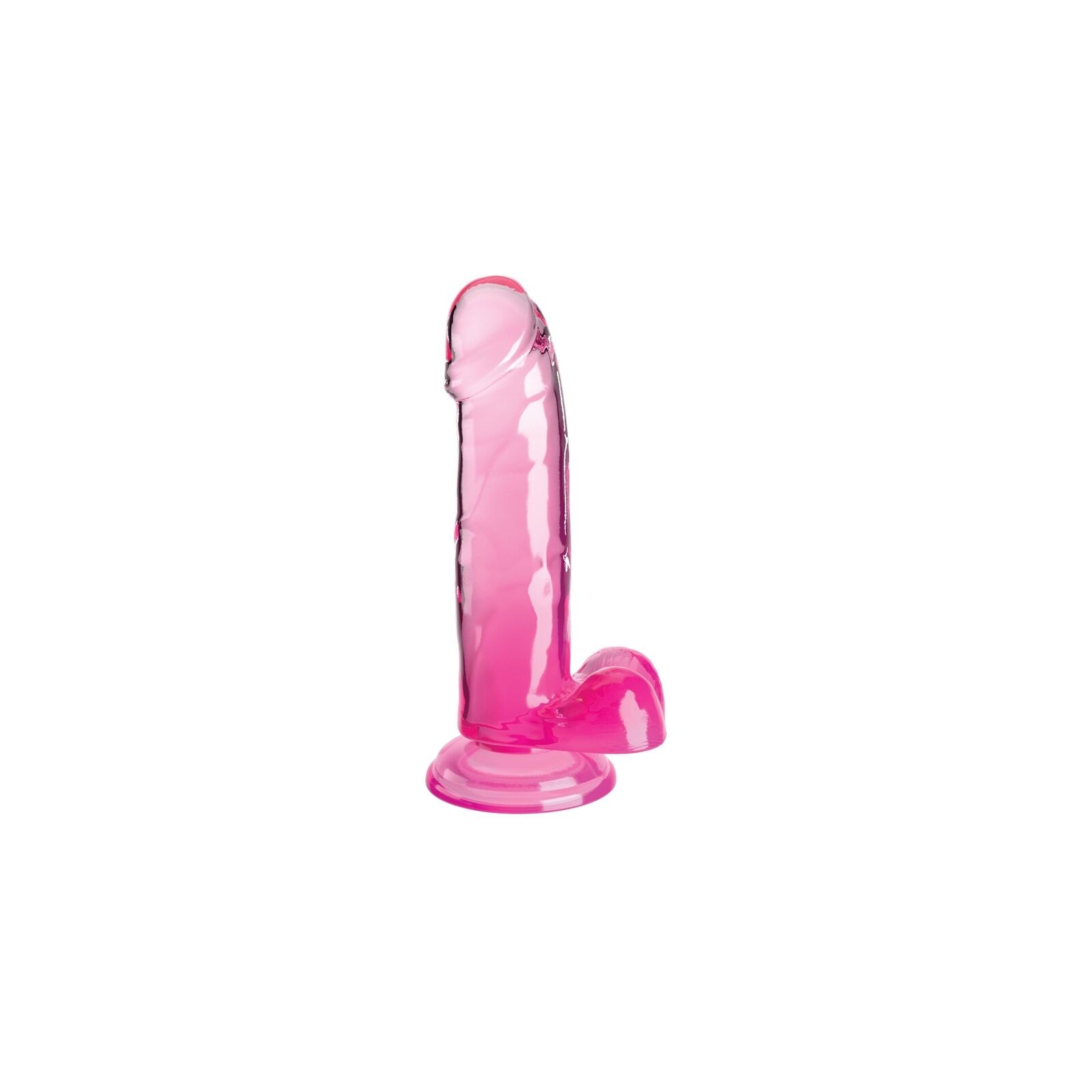 Clear Realistic Penis with Testicles - Lifelike Pleasure