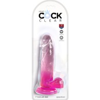 Clear Realistic Penis with Testicles - Lifelike Pleasure