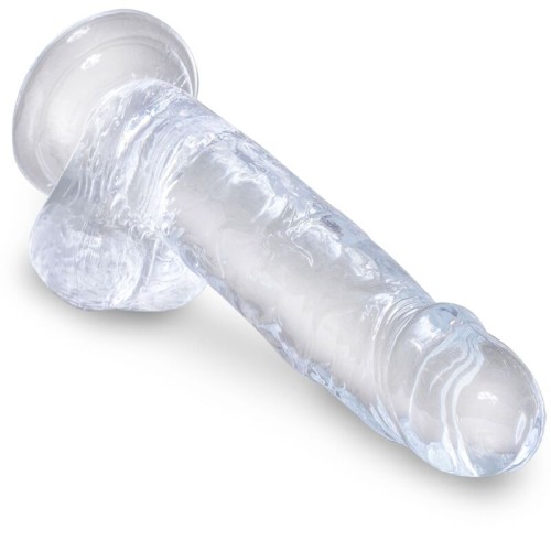 Clear Realistic Penis with Suction Base 15.2cm