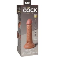 Elite Dildo Realistico Vibrador & Silicona 15.2 Cm Caramelo - Placer Natural