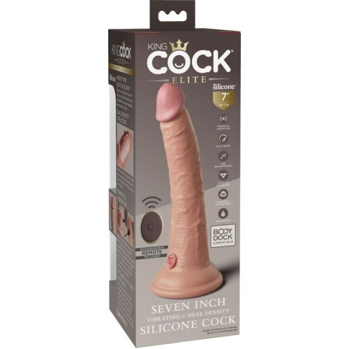 Vibrador Realista King Cock Elite con Control Remoto