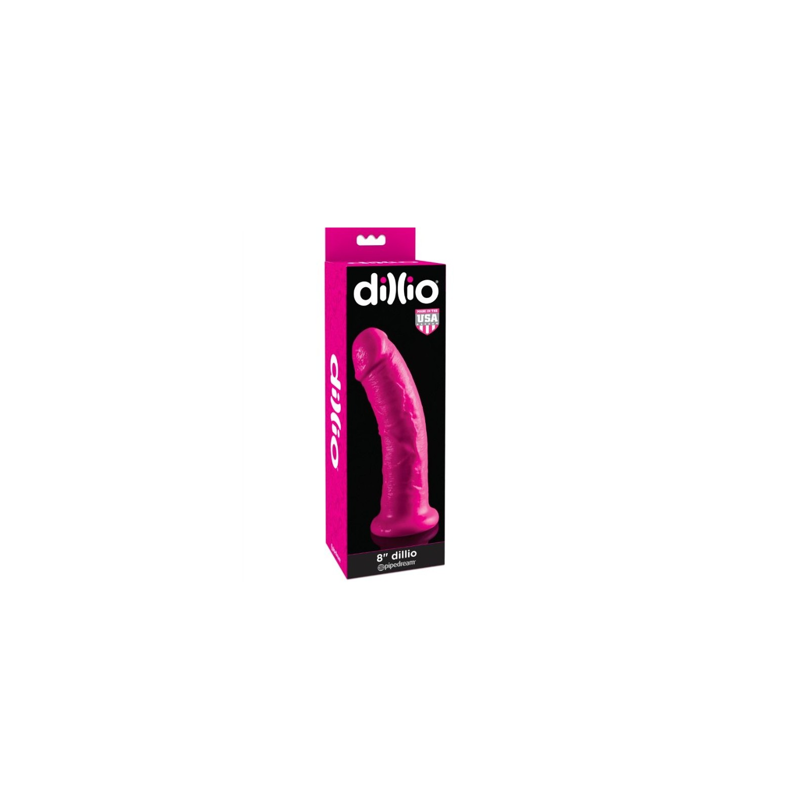 Dildo with Suction Cup 20.32cm Pink