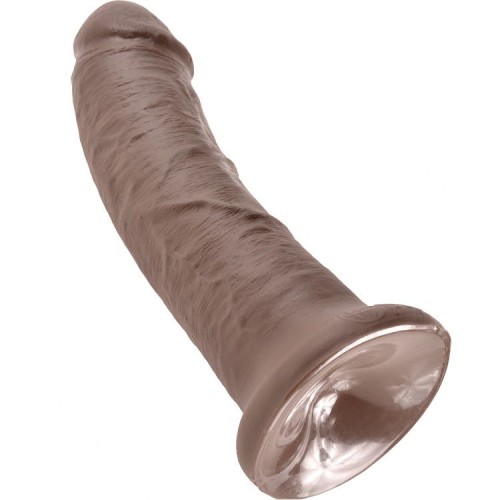 King Cock - 8 Inch Realistic Brown Dildo