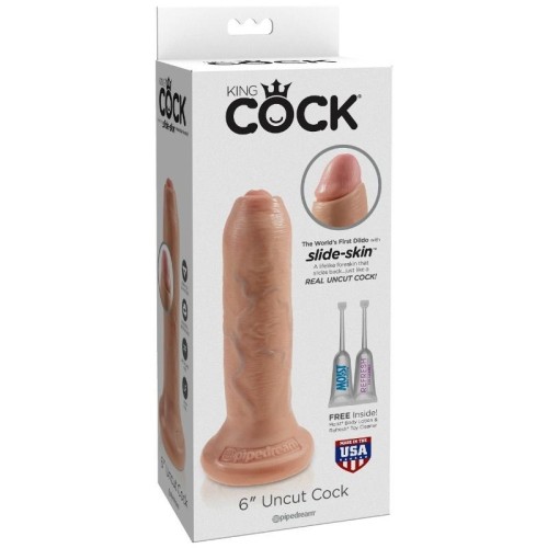 Dildo Realístico Uncut Natural 15 cm