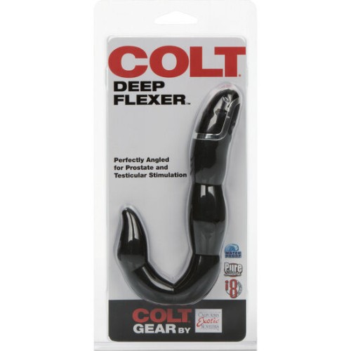 Colt Deep Flexible Anal Vibrator Black