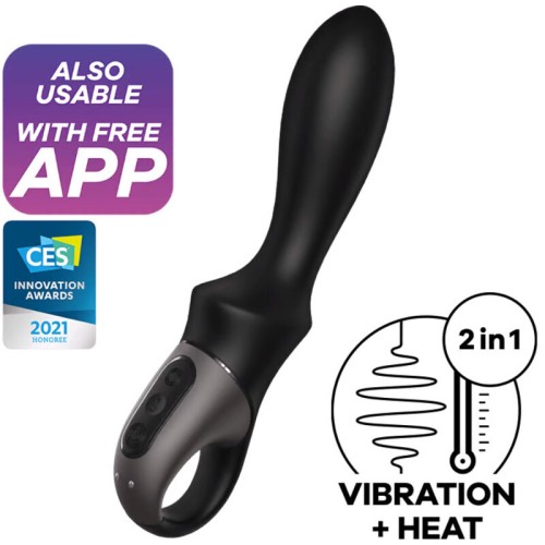 Satisfyer Vibrador Anal Heat Climax Negro - Placer Intenso