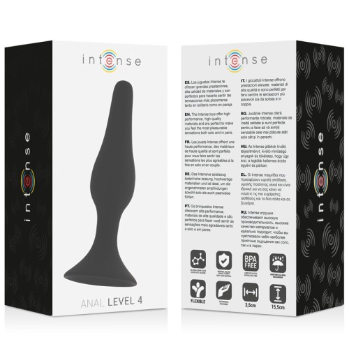 Intenso - Anal Level 4 15.5cm Negro - Estimulador de Placer