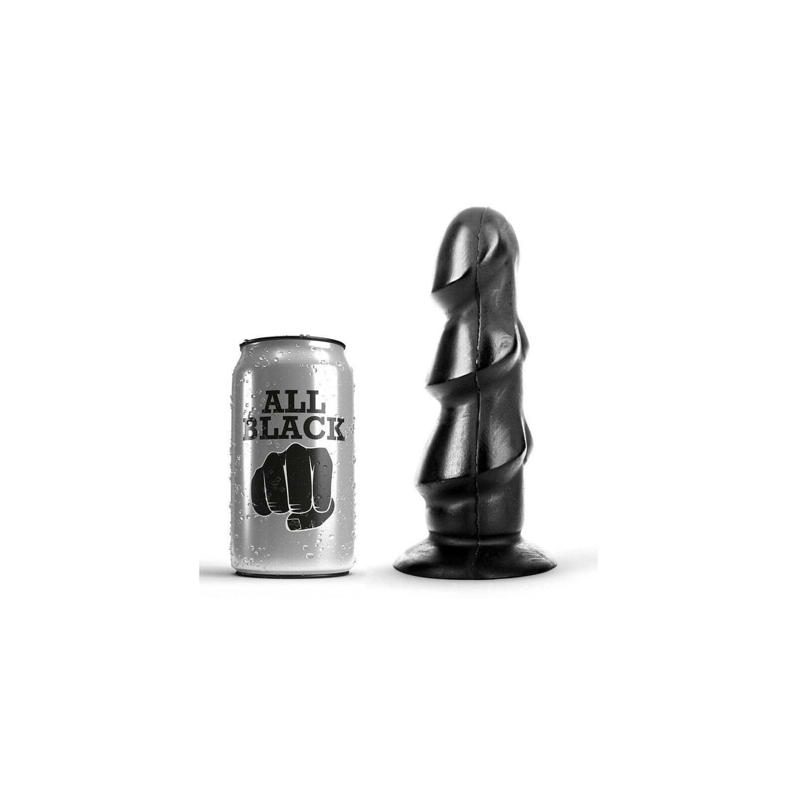 Dildo 17 cm All Black Placer Único