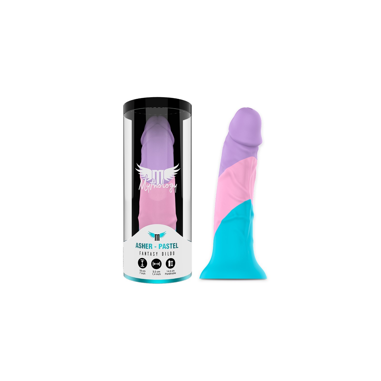 Mythology - Asher Pastel Dildo - Fantasía Vibrante