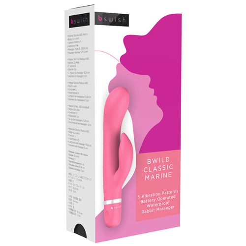 Vibrador Conejito Bwild Classic Marine para Placer Discreto