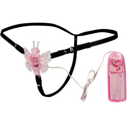 Adjustable Vibrator Harness with Butterfly - Multi-Speed