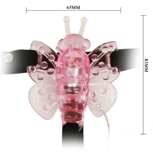 Adjustable Vibrator Harness with Butterfly - Multi-Speed