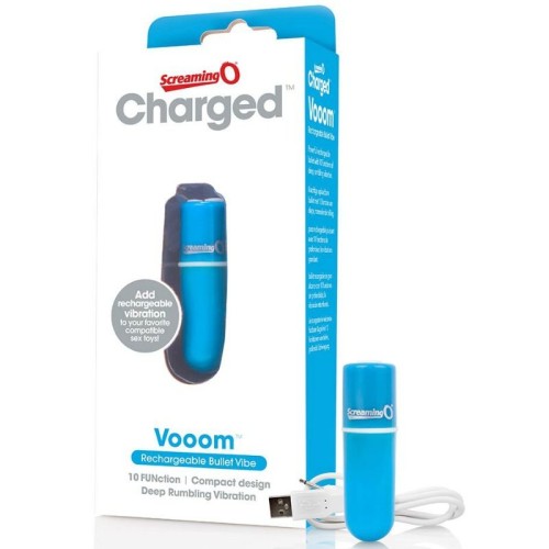 Vooom Rechargeable Vibrating Bullet Blue