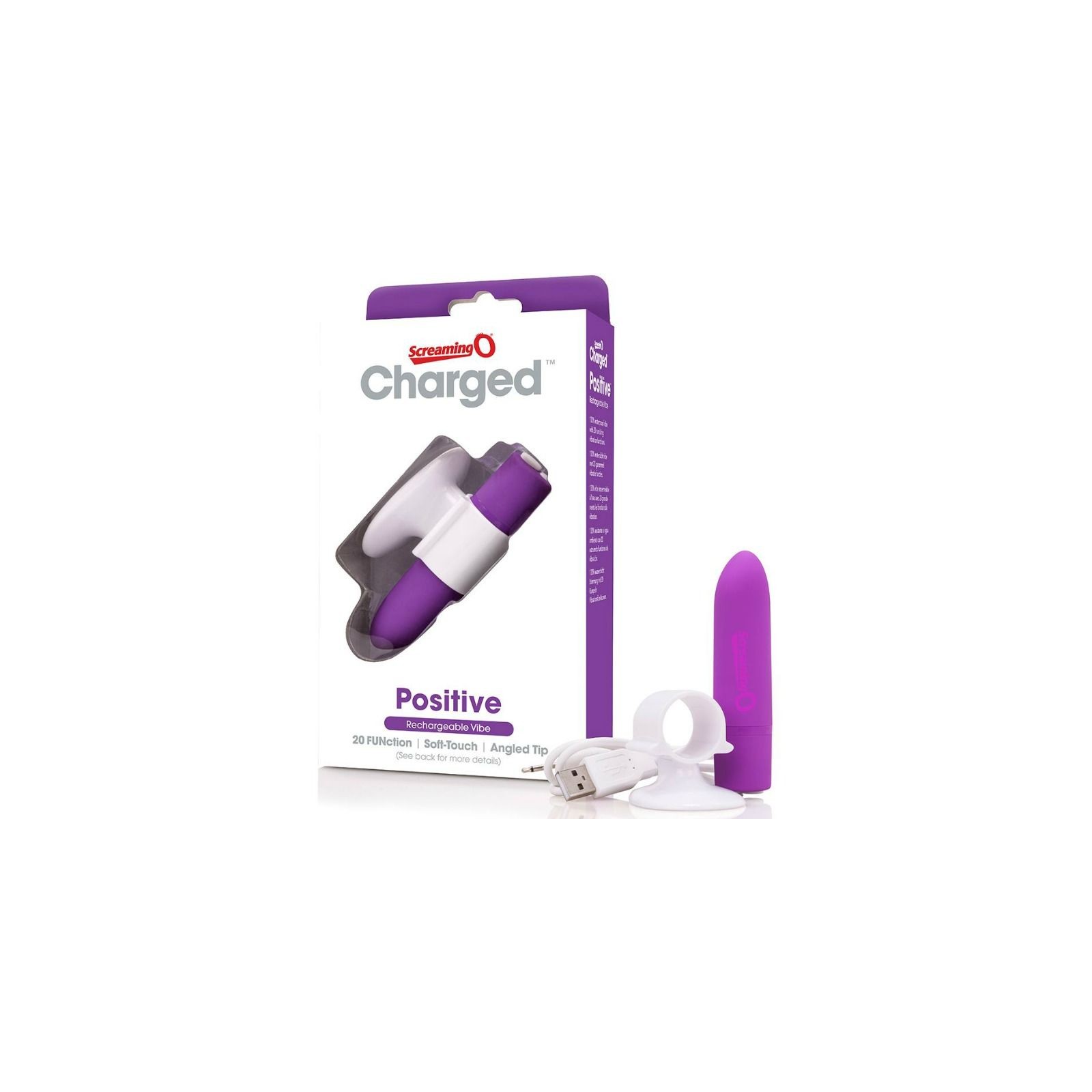 Positive Rechargeable Massager - Purple