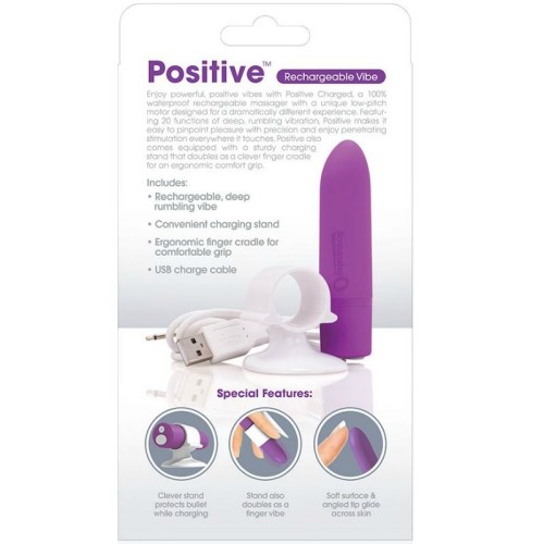 Positive Rechargeable Massager - Purple