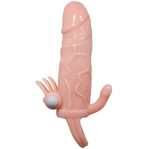 Brave Man Realistic Penis Sleeve Vibrator for Couples