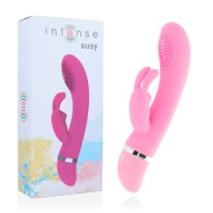 Intense Susy Oscillating Rabbit Vibrator Pink - Dual Motor