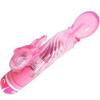 Baile Multispeed Vibrator with Clitoral Stimulator Pink