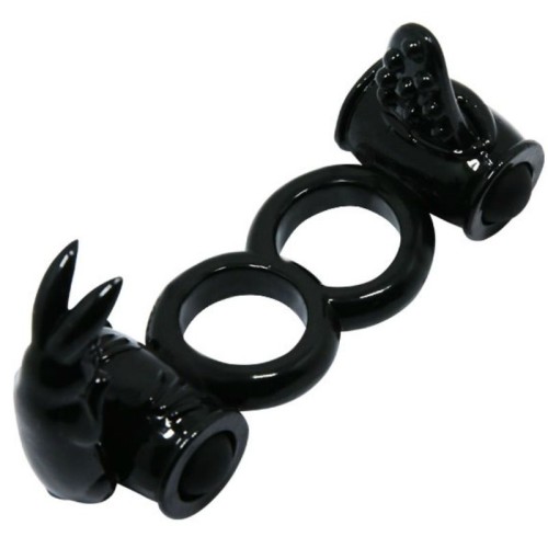 Double Ring Vibrator with Rabbit - Ultimate Couples Pleasure