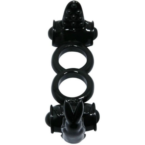 Double Ring Vibrator with Rabbit - Ultimate Couples Pleasure