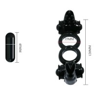 Double Ring Vibrator with Rabbit - Ultimate Couples Pleasure