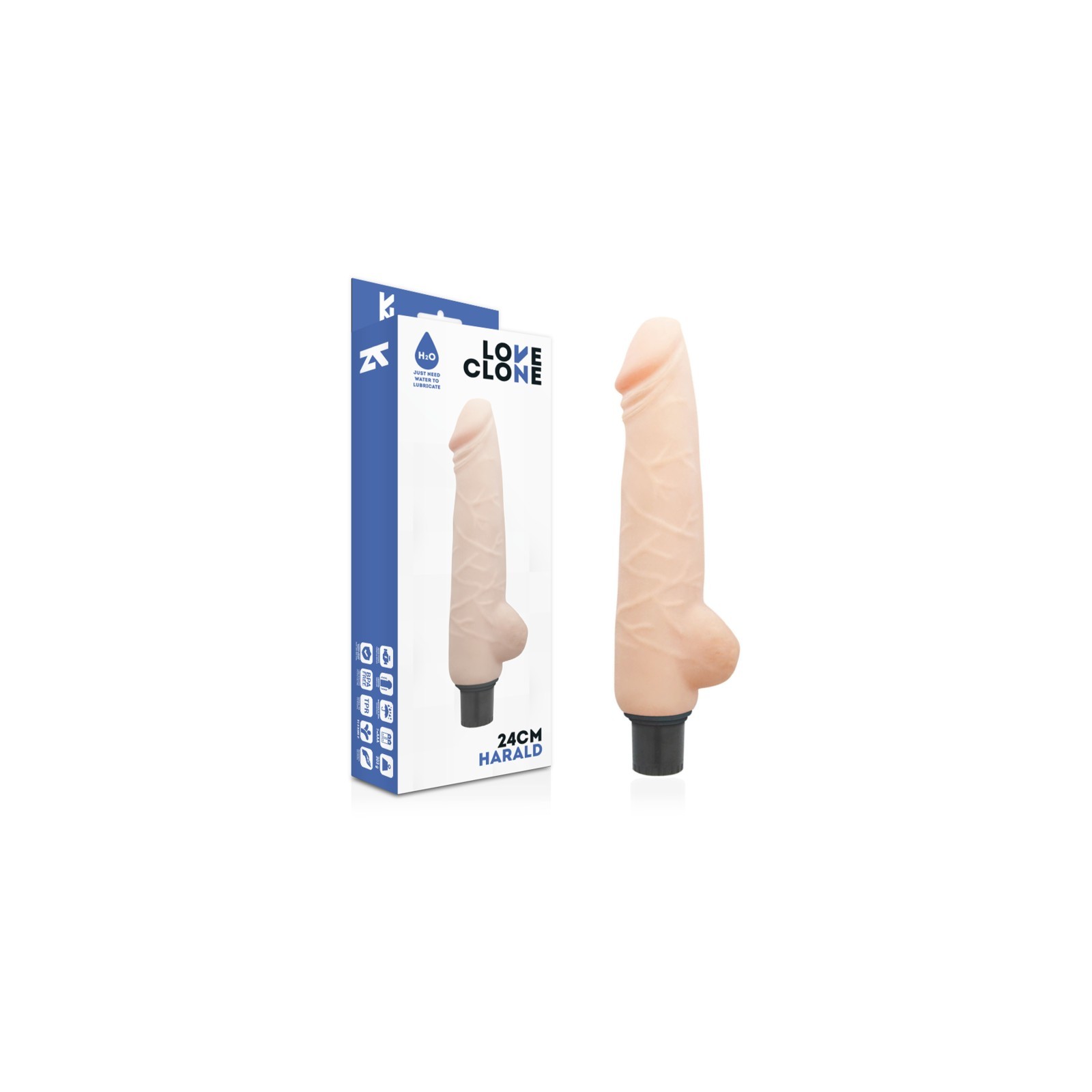 Vibrador Harald Autolubricante 24 Cm