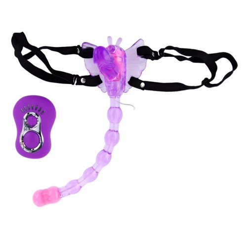 Butterfly Strap On Vibrator with Remote Control