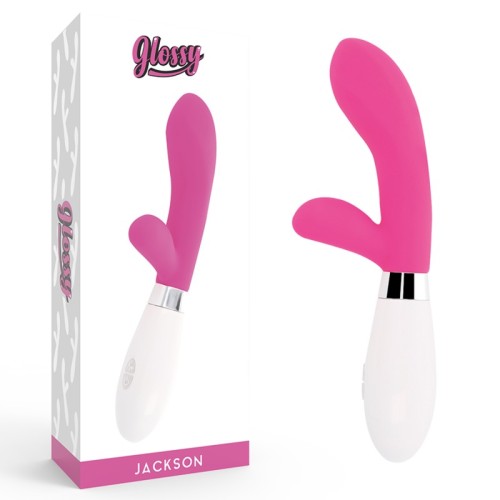 Masajeador Conejo Jackson Rosa - Vibrador de Silicona 10 Funciones