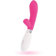 Masajeador Conejo Jackson Rosa - Vibrador de Silicona 10 Funciones