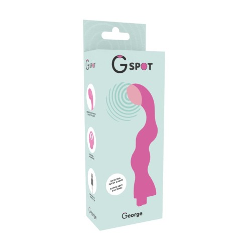 Vibrador Punto G Rosa Chicle George con 10 Modos de Vibración