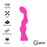 Vibrador Punto G Rosa Chicle George con 10 Modos de Vibración