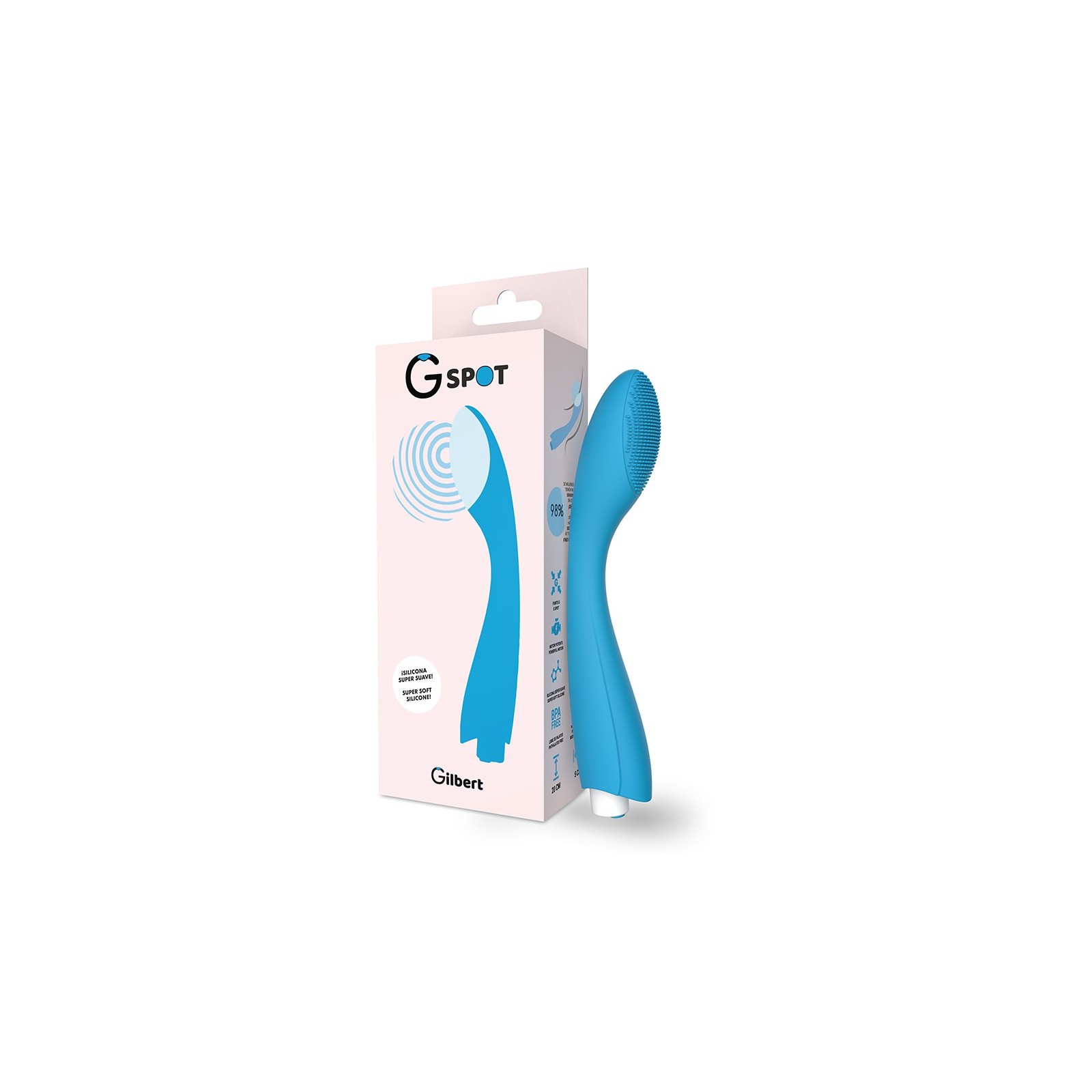 Vibrador Gylbert Azul Turquesa