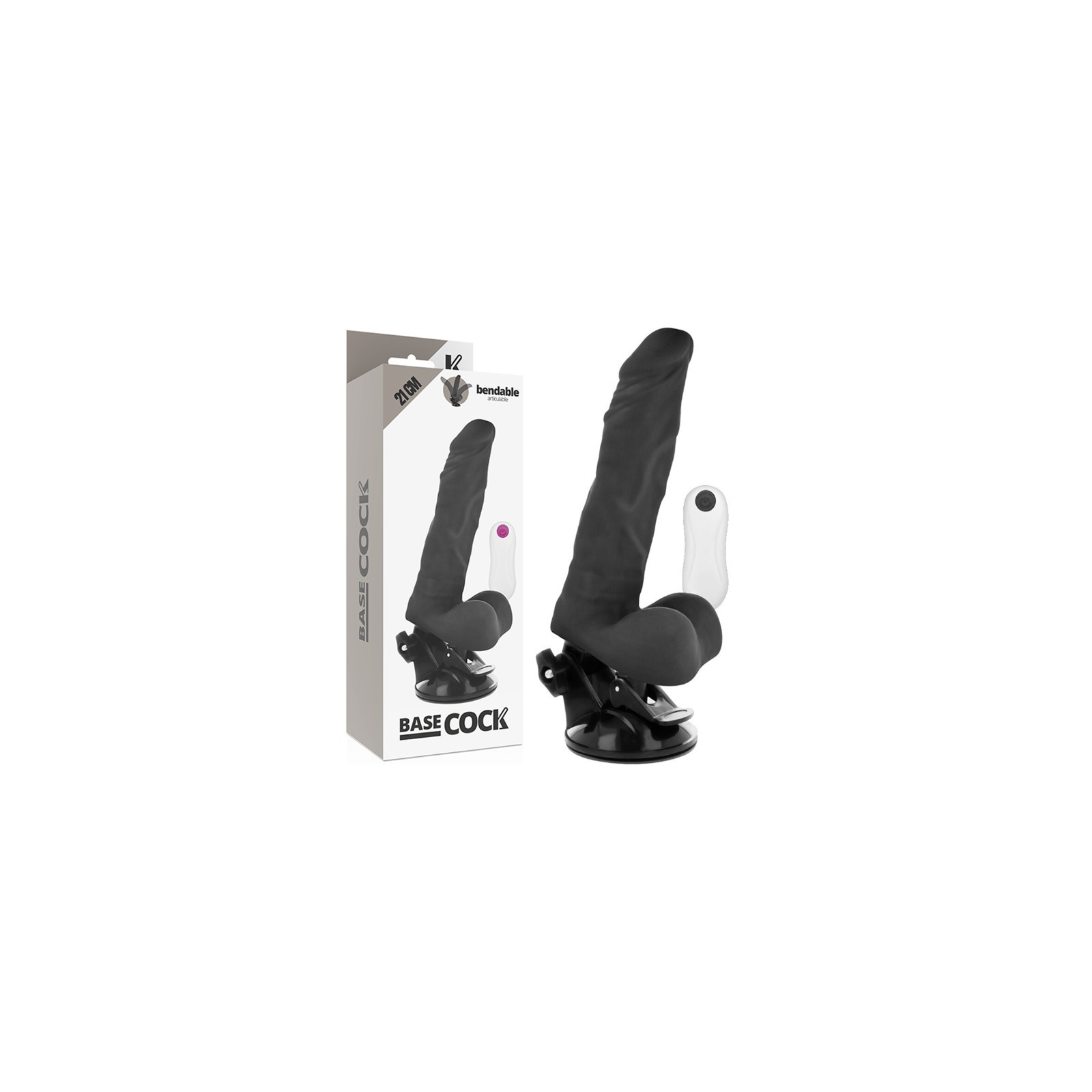 Articulating Vibrator with Remote Control - Black