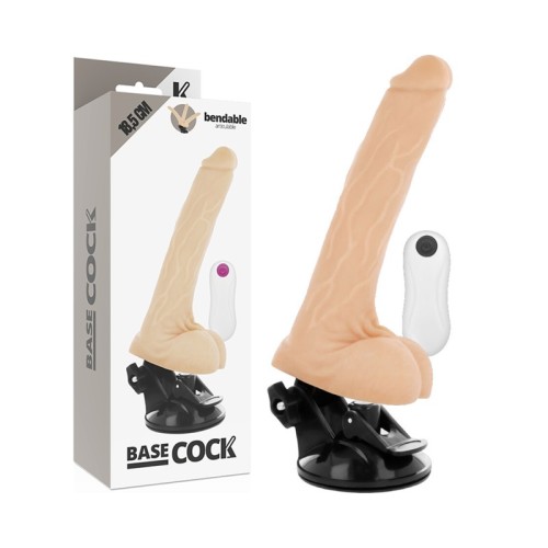 BASECOCK Articulable Vibrator with Remote Control 18.5 cm - Realistic Pleasure