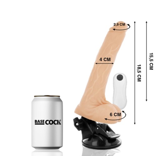 BASECOCK Articulable Vibrator with Remote Control 18.5 cm - Realistic Pleasure