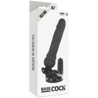 Realistic Vibrator with Remote Control Black - 19.5 cm