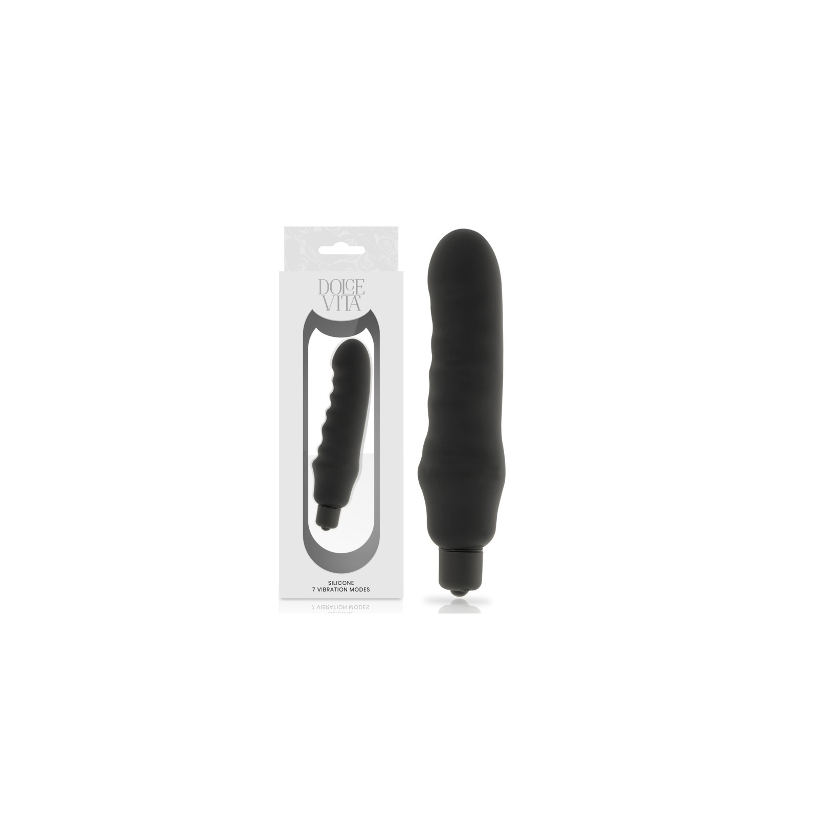 Genius Black Silicone Vibrator