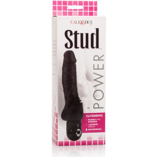 Power Stud Cliterrific Vibrador Negro - Placer Íntimo Supremo