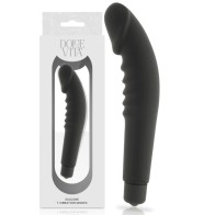 Realistic Pleasure Black Silicone Vibrator for Ultimate Satisfaction