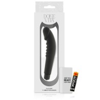 Realistic Pleasure Black Silicone Vibrator for Ultimate Satisfaction