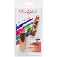 Rechargeable Lipstick Bullet Vibe Hide & Play Red