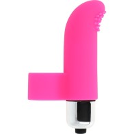 Textured Vibrating Finger Sleeve 8cm