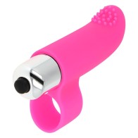 Textured Vibrating Finger Sleeve 8cm