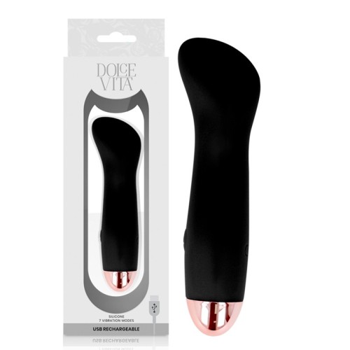 Vibrador Recargable One Negro 7 Velocidades - Dolce Vita