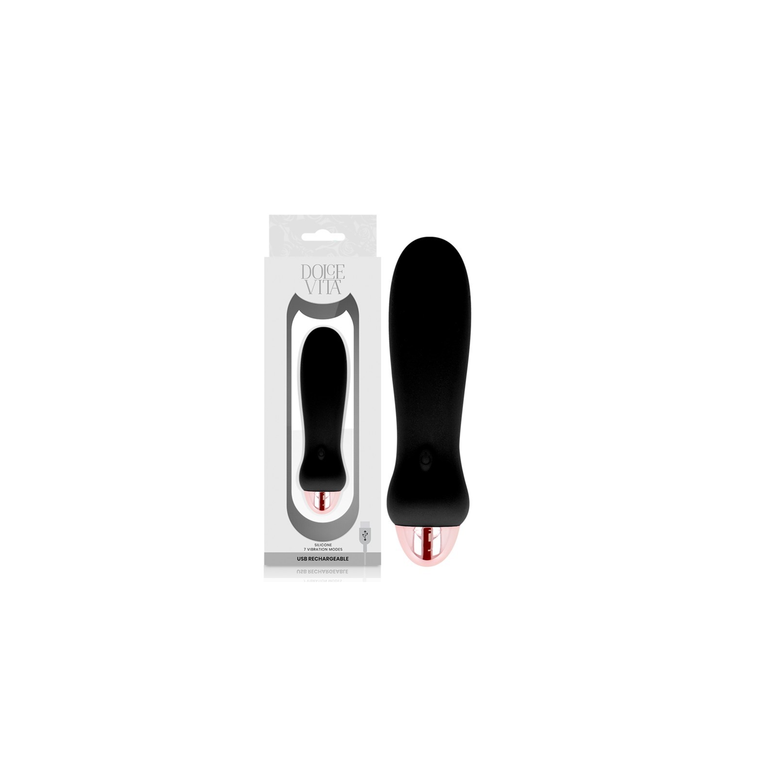 Vibrador Recargable Five Negro - Sensaciones Poderosas Te Esperan